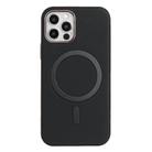 For iPhone 11 Pro Solid Color Plating MagSafe Full Coverage Phone Case(Black) - 1