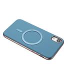 For iPhone XR Solid Color Plating MagSafe Full Coverage Phone Case(Baby Blue) - 3