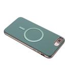 For iPhone 8 Plus / 7 Plus Solid Color Plating MagSafe Full Coverage Phone Case(Green) - 3