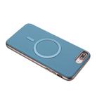 For iPhone 8 Plus / 7 Plus Solid Color Plating MagSafe Full Coverage Phone Case(Baby Blue) - 3