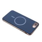 For iPhone 8 Plus / 7 Plus Solid Color Plating MagSafe Full Coverage Phone Case(Dark Blue) - 3