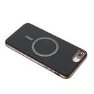 For iPhone 8 Plus / 7 Plus Solid Color Plating MagSafe Full Coverage Phone Case(Black) - 3