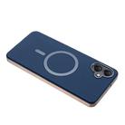 For Samsung Galaxy A06 Solid Color Plating MagSafe Full Coverage Phone Case(Dark Blue) - 3