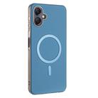For Samsung Galaxy A06 Solid Color Plating MagSafe Full Coverage Phone Case(Baby Blue) - 2