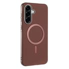 For Samsung Galaxy A26 Solid Color Plating MagSafe Full Coverage Phone Case(Brown) - 2