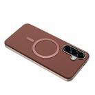 For Samsung Galaxy A26 Solid Color Plating MagSafe Full Coverage Phone Case(Brown) - 3
