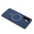 For Samsung Galaxy A36 Solid Color Plating MagSafe Full Coverage Phone Case(Dark Blue) - 3