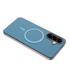 For Samsung Galaxy A55 Solid Color Plating MagSafe Full Coverage Phone Case(Baby Blue) - 3