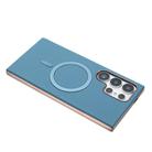 For Samsung Galaxy S25 Ultra 5G Solid Color Plating MagSafe Full Coverage Phone Case(Baby Blue) - 3
