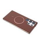 For Samsung Galaxy S25 Ultra 5G Solid Color Plating MagSafe Full Coverage Phone Case(Brown) - 3