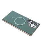 For Samsung Galaxy S23 Ultra 5G Solid Color Plating MagSafe Full Coverage Phone Case(Green) - 3