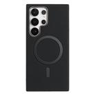 For Samsung Galaxy S23 Ultra 5G Solid Color Plating MagSafe Full Coverage Phone Case(Black) - 1