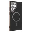 For Samsung Galaxy S23 Ultra 5G Solid Color Plating MagSafe Full Coverage Phone Case(Black) - 2