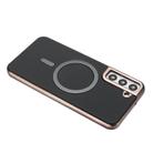 For Samsung Galaxy S21 5G Solid Color Plating MagSafe Full Coverage Phone Case(Black) - 3