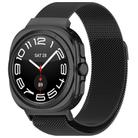 For Samsung Galaxy Watch Ultra 47mm xDfind Milan Magnetic Stainless Steel Watch Band(Black) - 1