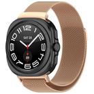 For Samsung Galaxy Watch Ultra 47mm xDfind Milan Magnetic Stainless Steel Watch Band(Rose Gold) - 1