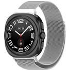 For Samsung Galaxy Watch Ultra 47mm xDfind Milan Magnetic Stainless Steel Watch Band(Silver) - 1