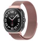 For Samsung Galaxy Watch Ultra 47mm xDfind Milan Magnetic Stainless Steel Watch Band(Rose Pink) - 1