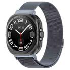 For Samsung Galaxy Watch Ultra 47mm xDfind Milan Magnetic Stainless Steel Watch Band(Space Grey) - 1