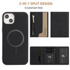 For iPhone 14 Zipper Horizontal Magnetic Card Bag RFID MagSafe Phone Case(Black) - 3