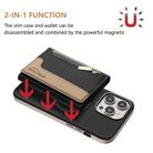 For iPhone 13 Pro Max Zipper Horizontal Magnetic Card Bag RFID MagSafe Phone Case(Black) - 2