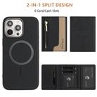 For iPhone 13 Pro Max Zipper Horizontal Magnetic Card Bag RFID MagSafe Phone Case(Black) - 3