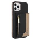 For iPhone 11 Zipper Horizontal Magnetic Card Bag RFID MagSafe Phone Case(Black) - 1