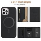 For iPhone 11 Zipper Horizontal Magnetic Card Bag RFID MagSafe Phone Case(Black) - 3