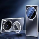 For vivo X200 Four-corner Airbag Metal Lens Holder TPU Phone Case(Black) - 1