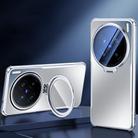 For vivo X200 Four-corner Airbag Metal Lens Holder TPU Phone Case(Grey) - 1
