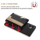 For Samsung Galaxy A06 Zipper Horizontal Magnetic Card Bag RFID MagSafe Phone Case(Black) - 2