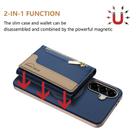 For Samsung Galaxy A26 Zipper Horizontal Magnetic Card Bag RFID MagSafe Phone Case(Dark Blue) - 2