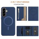For Samsung Galaxy A26 Zipper Horizontal Magnetic Card Bag RFID MagSafe Phone Case(Dark Blue) - 3