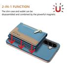 For Samsung Galaxy A26 Zipper Horizontal Magnetic Card Bag RFID MagSafe Phone Case(Baby Blue) - 2