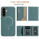 For Samsung Galaxy A25 Zipper Horizontal Magnetic Card Bag RFID MagSafe Phone Case(Green) - 3