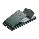 For iPhone 11 Pro Max Flip Card Bag Copper Buckle TPU + PU Leather Back Cover Shockproof Case with Card Slots & Photo Frame(Dark Green) - 3
