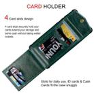 For iPhone 11 Pro Max Flip Card Bag Copper Buckle TPU + PU Leather Back Cover Shockproof Case with Card Slots & Photo Frame(Dark Green) - 4