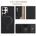 For Samsung Galaxy S25 Ultra 5G Zipper Horizontal Magnetic Card Bag RFID MagSafe Phone Case(Black) - 3