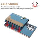 For Samsung Galaxy S23 Ultra 5G Zipper Horizontal Magnetic Card Bag RFID MagSafe Phone Case(Baby Blue) - 2