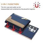 For Samsung Galaxy S23 Ultra 5G Zipper Horizontal Magnetic Card Bag RFID MagSafe Phone Case(Dark Blue) - 2