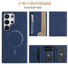 For Samsung Galaxy S23 Ultra 5G Zipper Horizontal Magnetic Card Bag RFID MagSafe Phone Case(Dark Blue) - 3