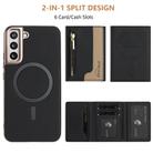 For Samsung Galaxy S23 5G Zipper Horizontal Magnetic Card Bag RFID MagSafe Phone Case(Black) - 3