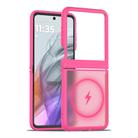 For Motorola Razr 60 / Razr 2025 Skin Feel TPU Hybrid PC MagSafe Phone Case(Rose Red) - 1