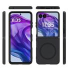 For Motorola Razr+ 2025 Skin Feel TPU Hybrid PC MagSafe Phone Case(Black) - 2