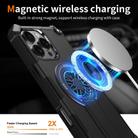 For iPhone 16 Pro Max Shockproof Kickstand Metallic Shaft MagSafe Phone Case(Black) - 3