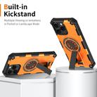 For iPhone 16 Pro Max Shockproof Kickstand Metallic Shaft MagSafe Phone Case(Orange) - 2