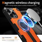 For iPhone 16 Pro Max Shockproof Kickstand Metallic Shaft MagSafe Phone Case(Orange) - 3