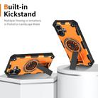 For iPhone 16 Plus Shockproof Kickstand Metallic Shaft MagSafe Phone Case(Orange) - 2