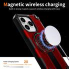 For iPhone 14 Pro Shockproof Kickstand Metallic Shaft MagSafe Phone Case(Red) - 3