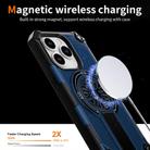 For iPhone 14 Pro Shockproof Kickstand Metallic Shaft MagSafe Phone Case(Blue) - 3